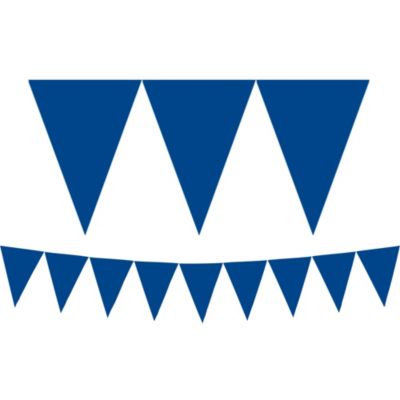 Royal Blue Pennant Banner 15ft Party City