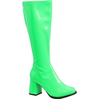 green gogo boots