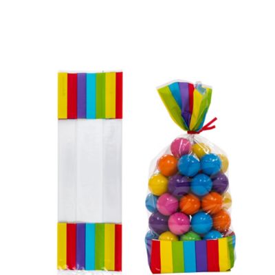 rainbow bags treat 10ct striped icon candy partycity