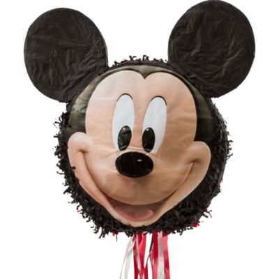 Pull String Smiling Mickey Mouse Pinata 17 1/2in x 18 1/4in | Party City