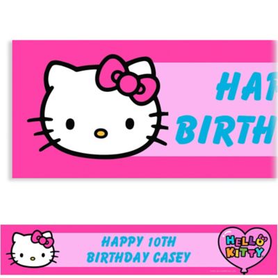 Hello Kitty Name Banner