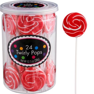Red Swirly Lollipops Party City