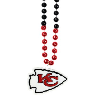 Kansas City Football Beaded Mask & Glasses Chain