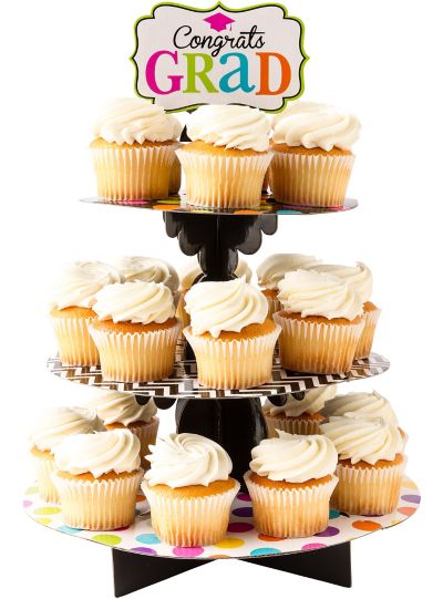 Dream Big Graduation Cupcake Stand 11 3\/4in x 14in  Party City