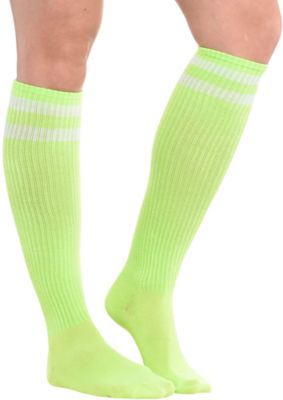 lime green baby socks