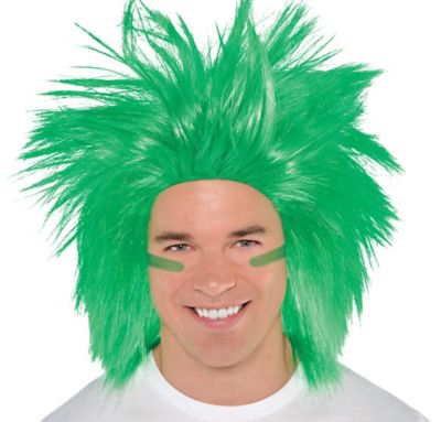 Green Crazy Wig