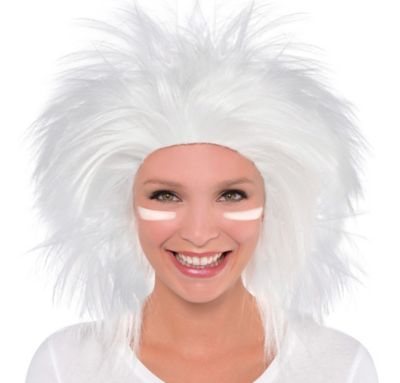 Amscan Crazy Party Wig Costume Silver