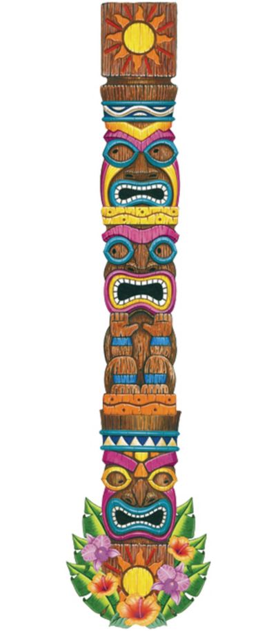 Jointed Tiki Totem Cutout 72in | Party City