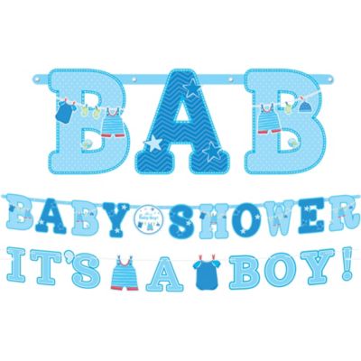 It S A Boy Baby Shower Banners 2ct Party City