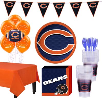 Chicago Bears Party Supplies Tailgating Kit, Serves 8 Guests 