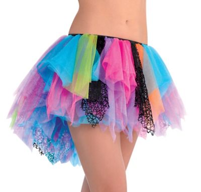 neon 80s tutu partycity