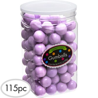 Lavender Gumballs 115pc | Party City