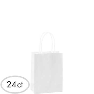 American Crafts Mini White Craft Bags, 25 Pieces