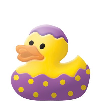 purple rubber duck