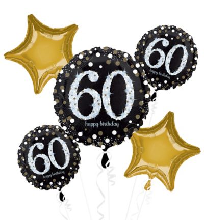 60th Anniversary Diamond Balloon Bouquet [60-ANNIVERSARY-DIAMOND-BOUQUET] -  $99.99 : Balloon Delivery in Las Vegas