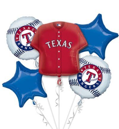 Anagram 55943 24 in. Texas Rangers Jersey Foil Balloon