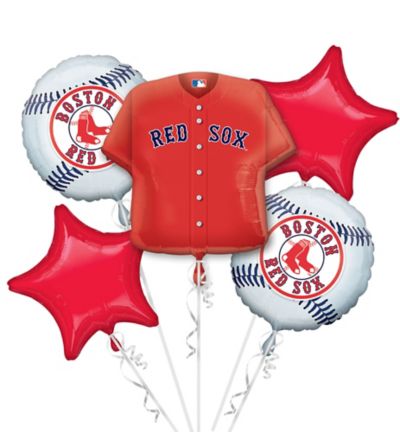 Boston Red Sox Balloon Bouquet 5pc - Jersey