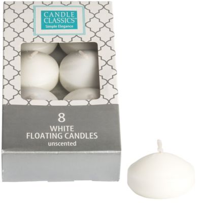 candles floating 8ct icon partycity