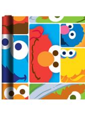 Sesame Street Gift Wrap 8ft - Party City