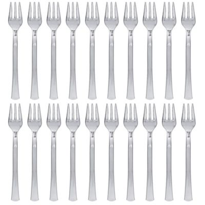 Exquisite Clear Plastic Mini Forks 100 CT Tasting Forks Disposable Mini  Tasting Forks Mini Plastic A…See more Exquisite Clear Plastic Mini Forks  100