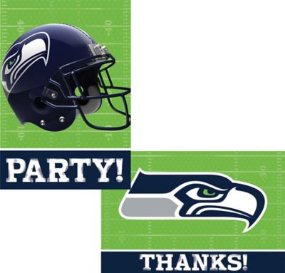 TradeMart Inc 482351 Amscan Seattle Seahawks Collection Party Invitations & Thank You Card Sets 6 Ct 