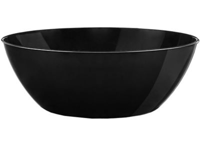 Black plastic 2025 serving bowls