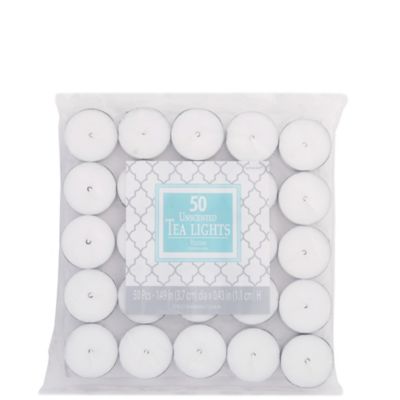 White Tealight Candles 50ct Party City