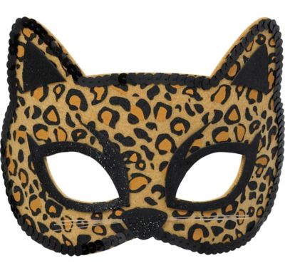 Child Leopard Mask 7 1/4in x 4 1/4in | Party City