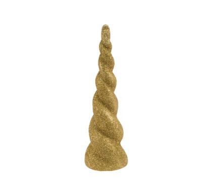 gold glitter unicorn horn 2in x 6 34in party city
