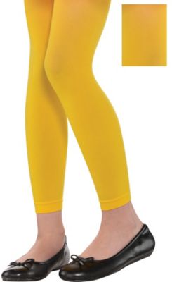 yellow short tights