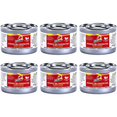 2-Hour Gel Chafing Fuel Cans, 6.43oz, 6ct