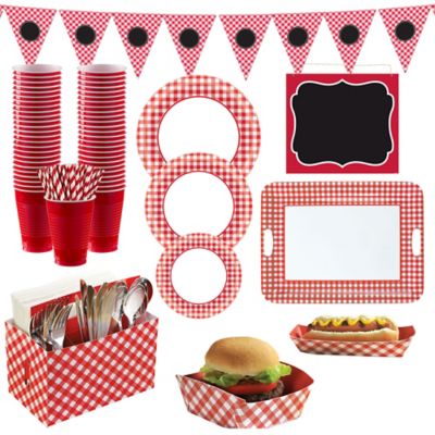 BBQ Birthday Wholesale Red Party Table Wear Christmas Fiesta Beach