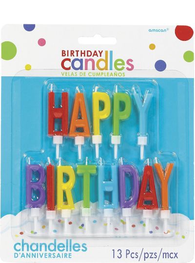 Colorful crayons birthday candles Art Party supplies Set of 2
