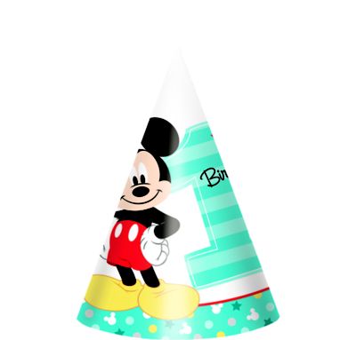 mickey mouse birthday 1st 8ct hats supplies icon partycity