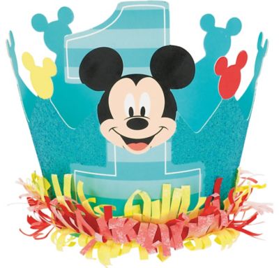 mickey mouse 1st birthday crown