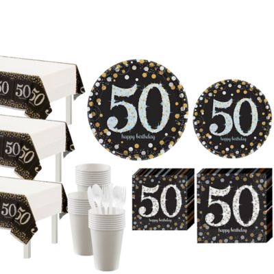 Sparkling Celebration 50th Birthday Party Kit for 32 