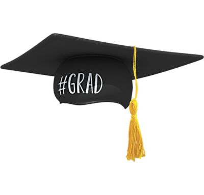 Black Graduation Cap 15 1/2in x 15 1/2in | Party City