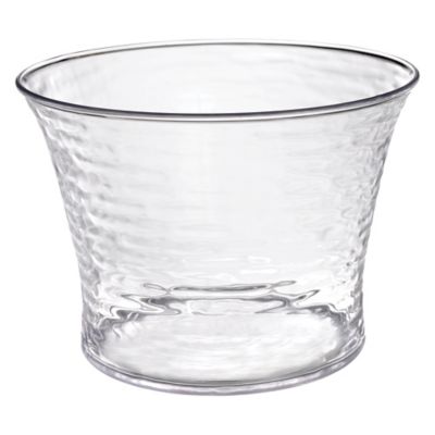 Clear Premium Plastic Ice Bucket 13 1/2in x 9 3/4in