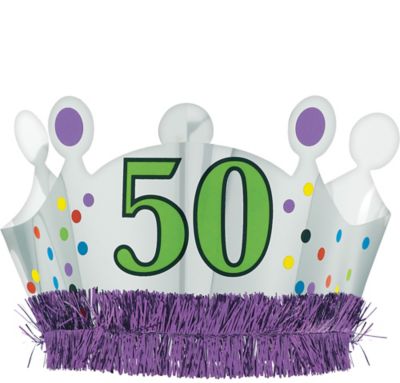 50th birthday crown