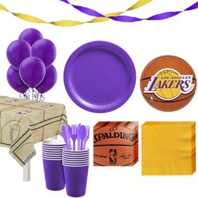 Super Los Angeles Lakers Party Kit 16 Guests | Party City