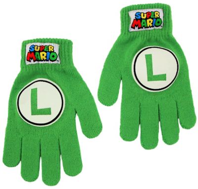 Child Luigi Gloves - Super Mario Brothers | Party City