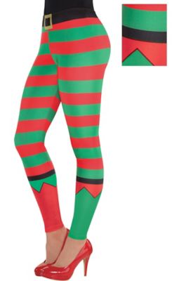 striped elf leggings