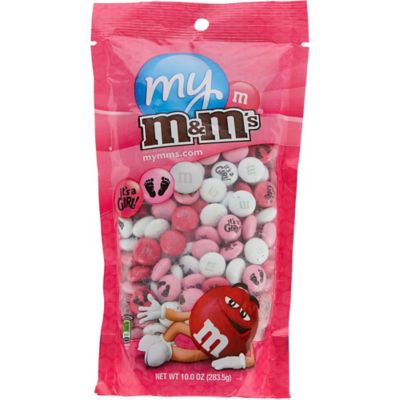 Pink Girls Baby Shower Milk Chocolate M&M's | Holiday & Occasion Party