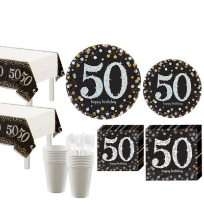 Sparkling Celebration 50th  Birthday  Party  Kit for 16 