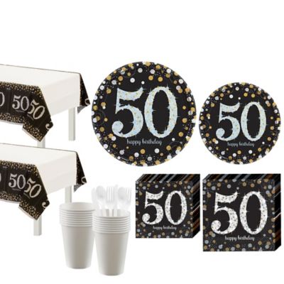 Sparkling Celebration 50th Birthday Party Kit for 16 Sparkling Celebration 50th Birthday Party Kit for 16