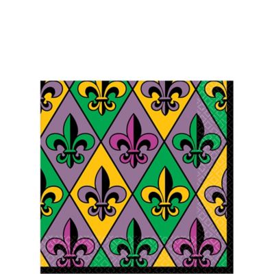 Fleur-de-Lis Paper Luncheon Napkins 2x20 pcs 13"x13" New Orleans