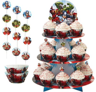 Avengers Cupcake Pick Kit For 24 Party City