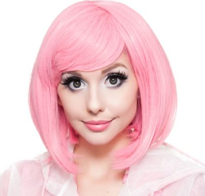 pink bob wig