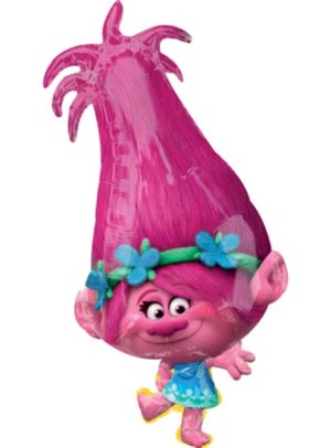 Giant Poppy Balloon 15in x 31in - Trolls - Party City