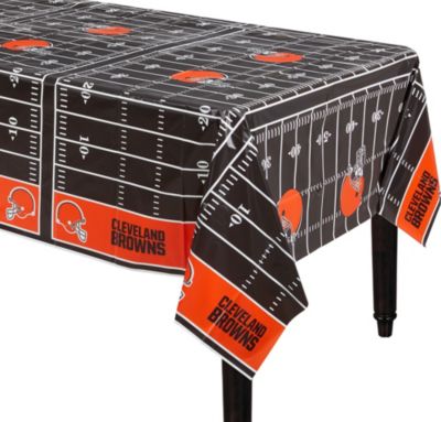 CLEVELAND BROWNS NFL Football Team Cloth Tablecloth Party Tailgate